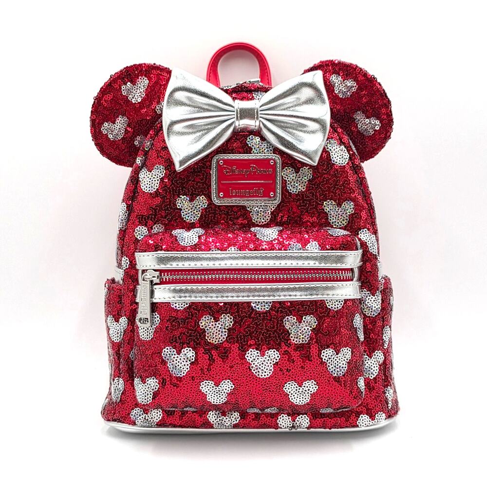 Disney Park Loungefly Sequence Minnie Mouse Backpack. Disney Park exclusive.